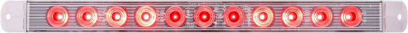 STL89RCB – OPTRONICS Trailer Light, Stop/Turn/Tail Light LED Rectangular Clear Lens Red 16-1/8 Inch Length x 1-3/8 In...